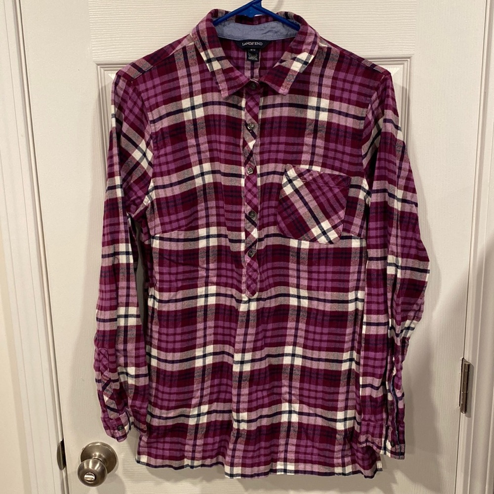 Purple Flannel Tunic